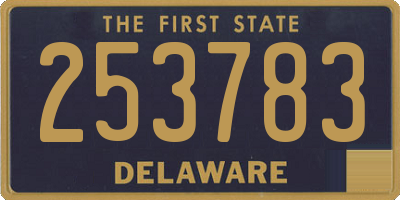 DE license plate 253783