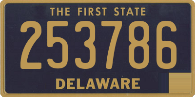 DE license plate 253786
