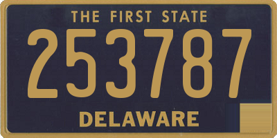 DE license plate 253787