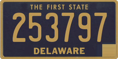 DE license plate 253797