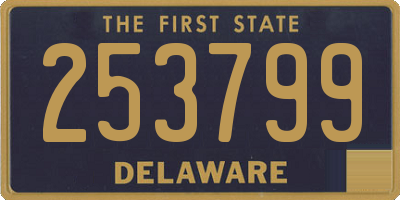 DE license plate 253799