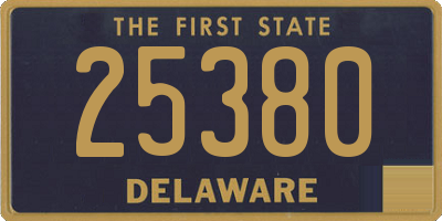 DE license plate 25380