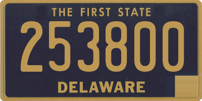 DE license plate 253800