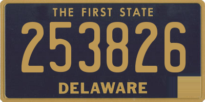DE license plate 253826