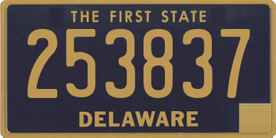 DE license plate 253837