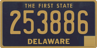 DE license plate 253886