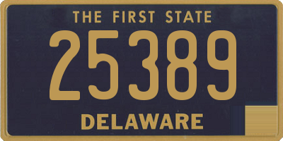 DE license plate 25389