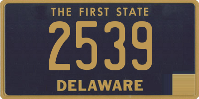 DE license plate 2539