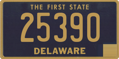 DE license plate 25390