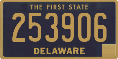DE license plate 253906