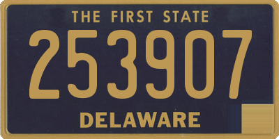 DE license plate 253907