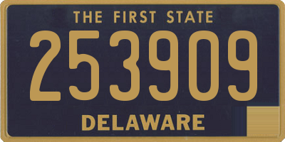 DE license plate 253909