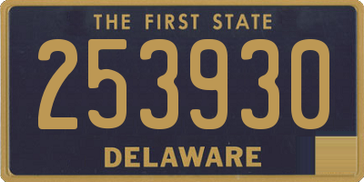 DE license plate 253930