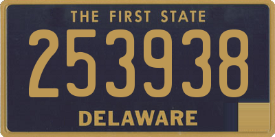DE license plate 253938
