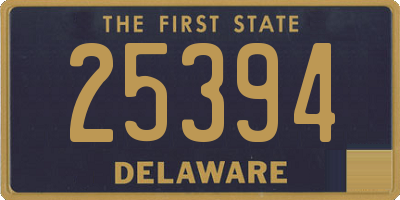 DE license plate 25394