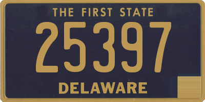 DE license plate 25397