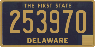 DE license plate 253970