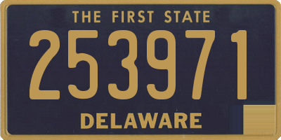 DE license plate 253971