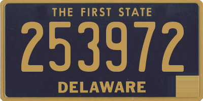 DE license plate 253972