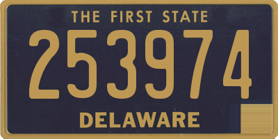 DE license plate 253974