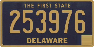 DE license plate 253976