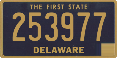 DE license plate 253977