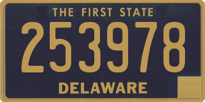 DE license plate 253978
