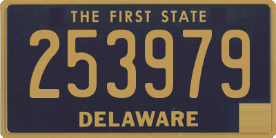DE license plate 253979