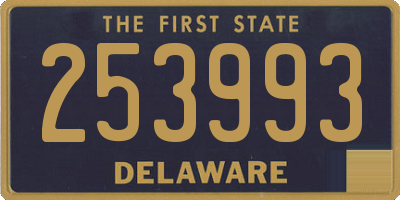 DE license plate 253993