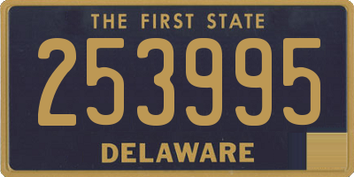 DE license plate 253995