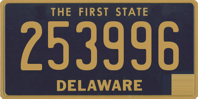 DE license plate 253996