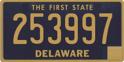 DE license plate 253997