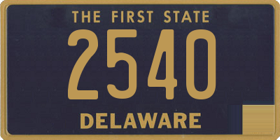 DE license plate 2540