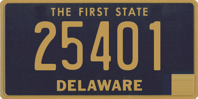 DE license plate 25401