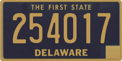 DE license plate 254017
