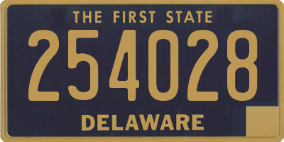 DE license plate 254028