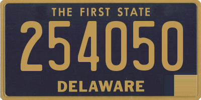 DE license plate 254050