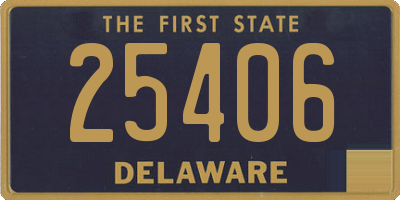 DE license plate 25406