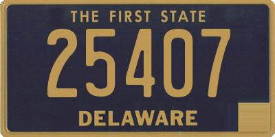 DE license plate 25407