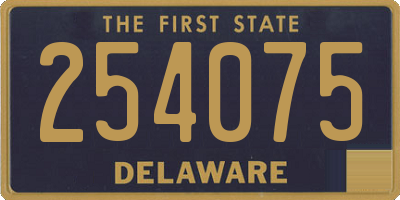 DE license plate 254075