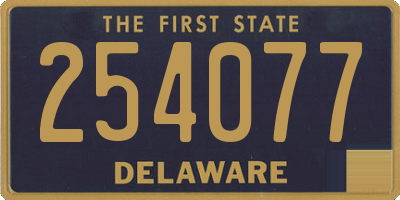 DE license plate 254077