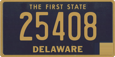 DE license plate 25408