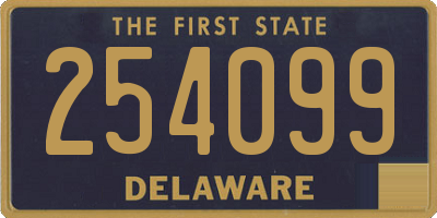 DE license plate 254099