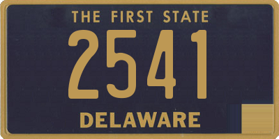 DE license plate 2541