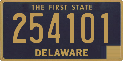DE license plate 254101