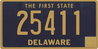 DE license plate 25411