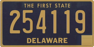 DE license plate 254119