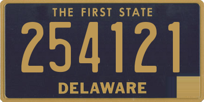 DE license plate 254121