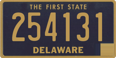 DE license plate 254131