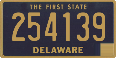 DE license plate 254139
